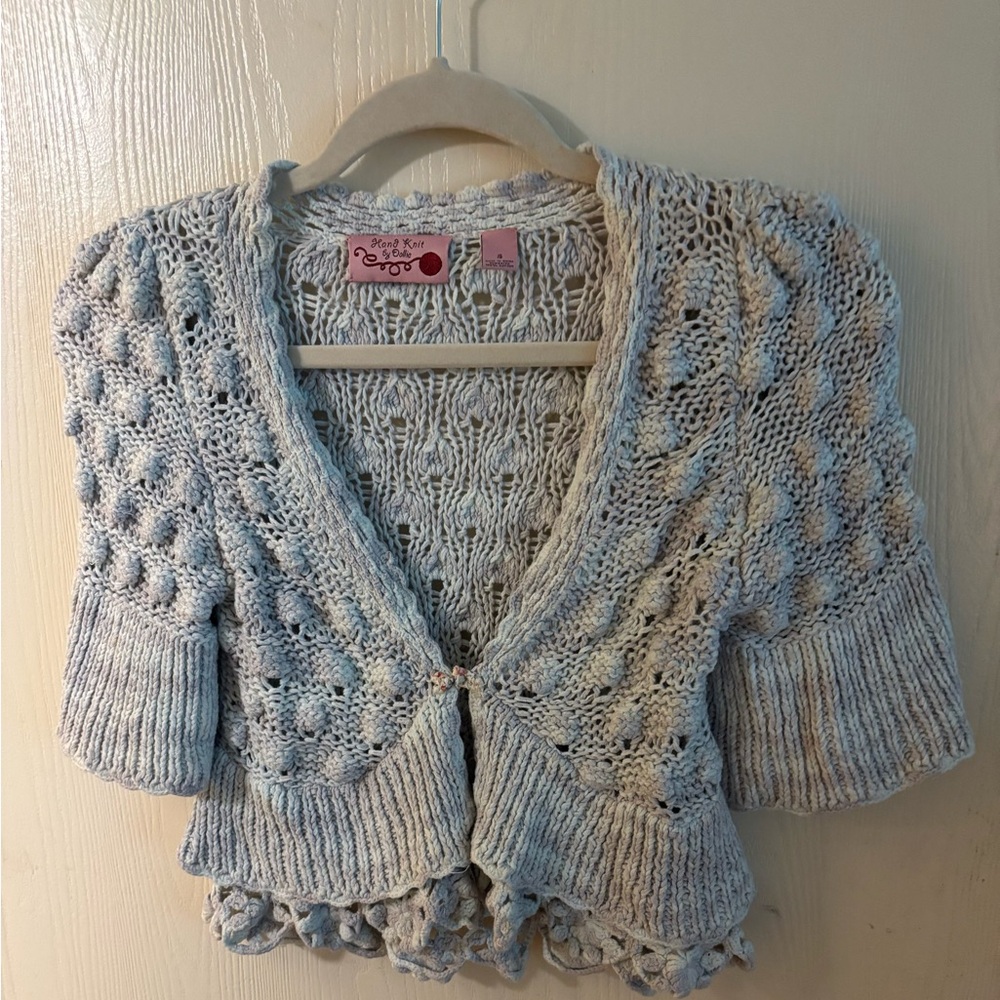 Anthropologie Hand Knit Crop Sweater